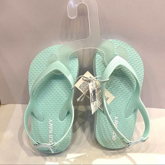 Old Navy Flip Flops Mint Green Sandals 6 - Picture 2 of 2